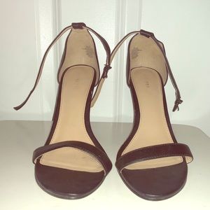 Express Wedge Ankle Strap Heels size 8